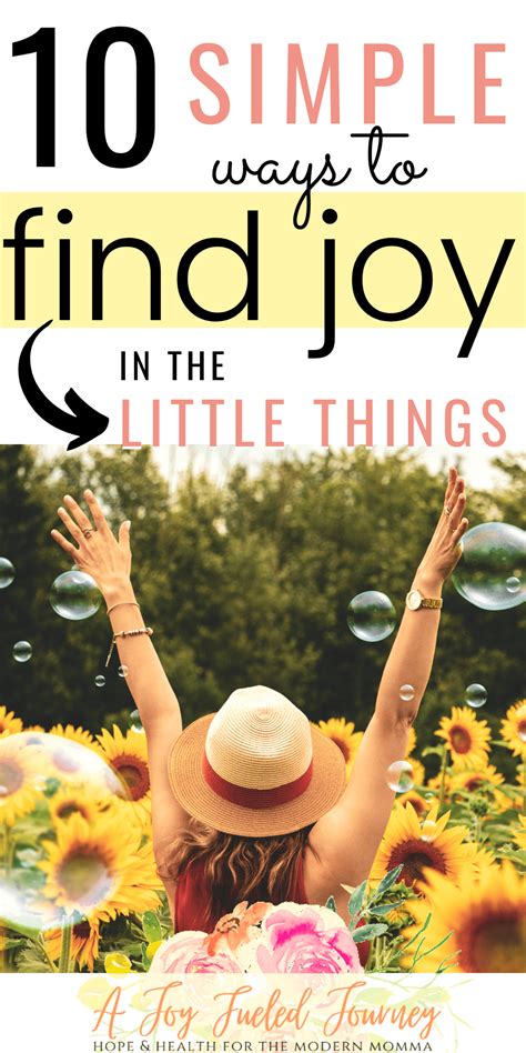 finding joy in little things.